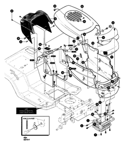 Part Location Diagram of 94458E122 Briggs and Stratton PANEL SIDE RH H26G29 C